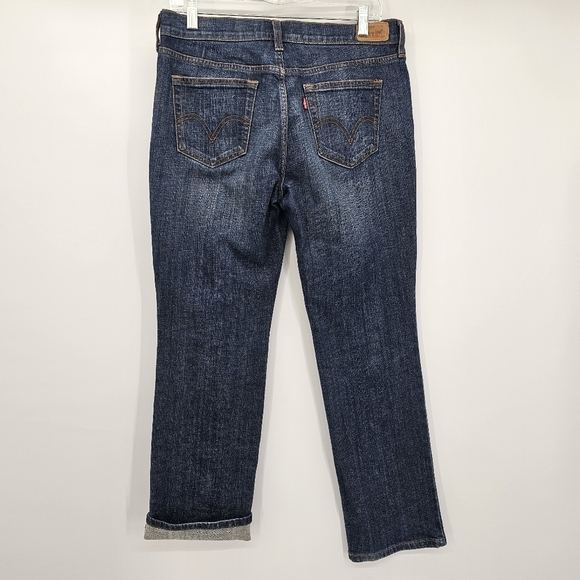 Levi's® 505™ Straight mid rise non distressed medium wash women's Jeans size 8 - Picture 2 of 7